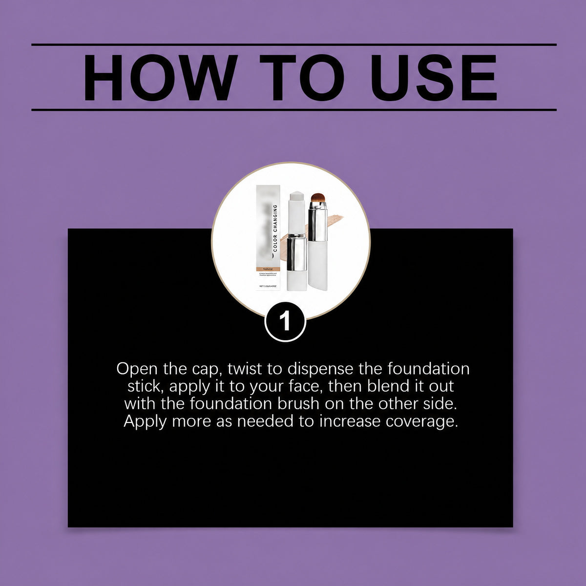 2-in-1 Foundation Stick & Blending Brush