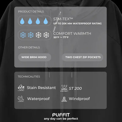 Oversized Short Rain Jacket