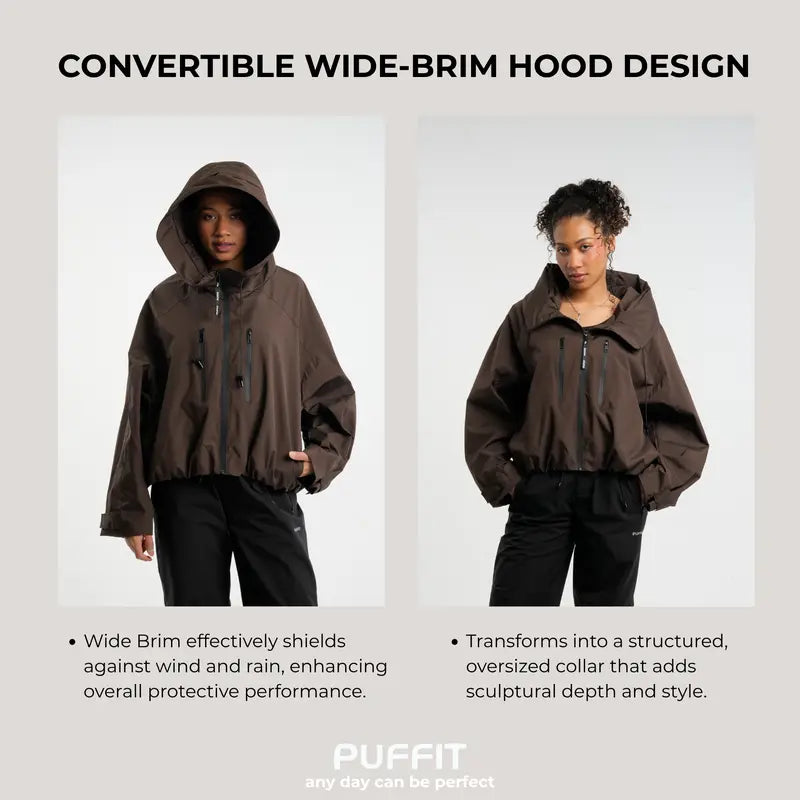 Oversized Short Rain Jacket