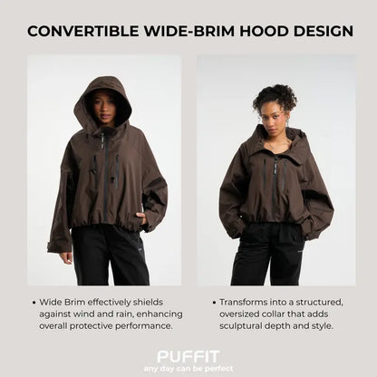 Oversized Short Rain Jacket
