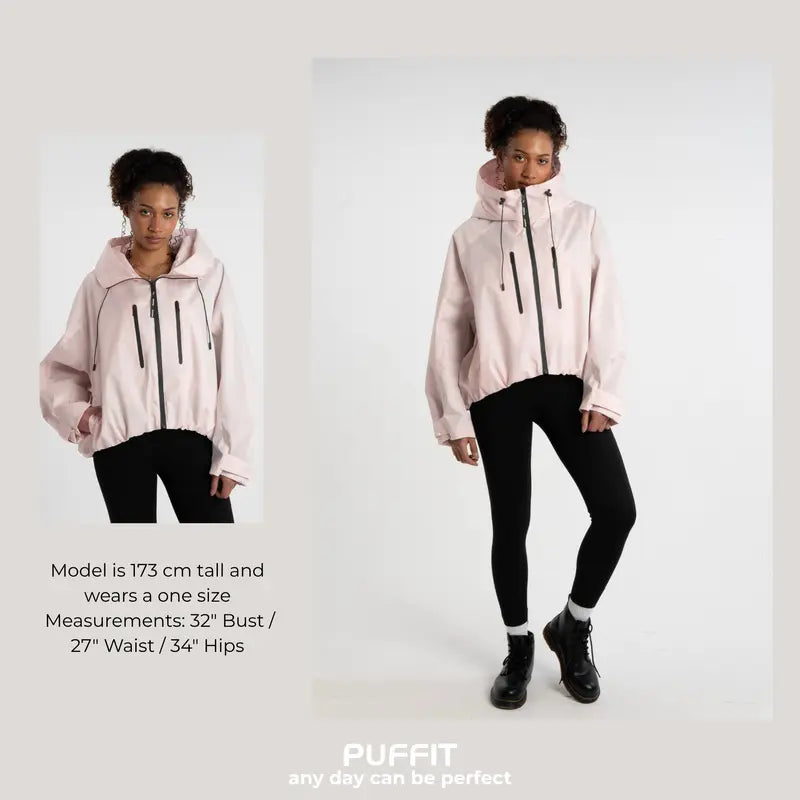 Oversized Short Rain Jacket