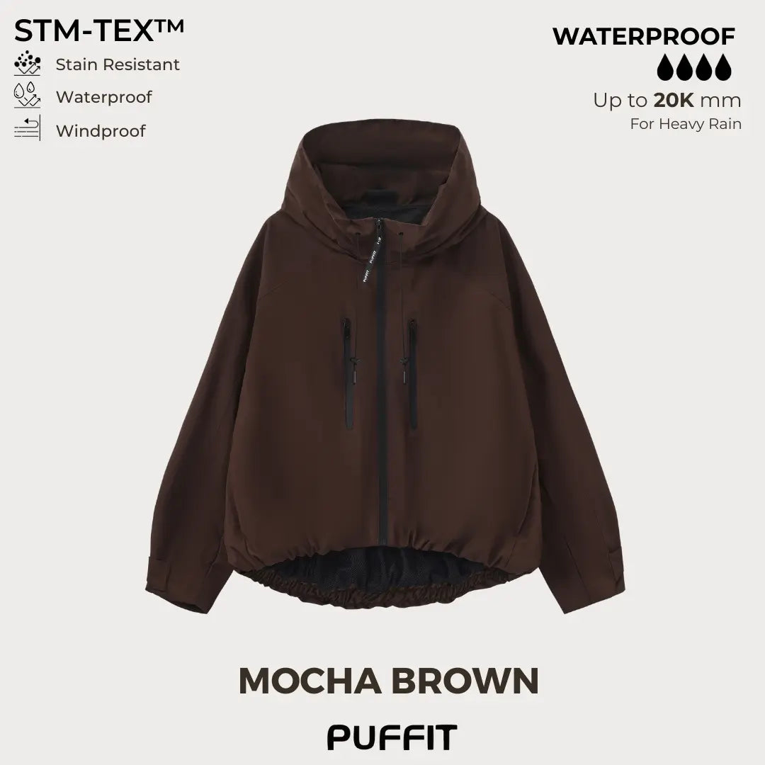 Oversized Short Rain Jacket