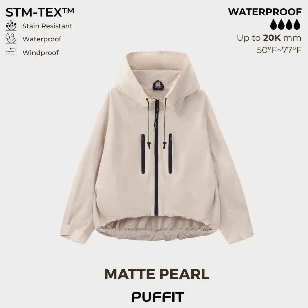Oversized Short Rain Jacket