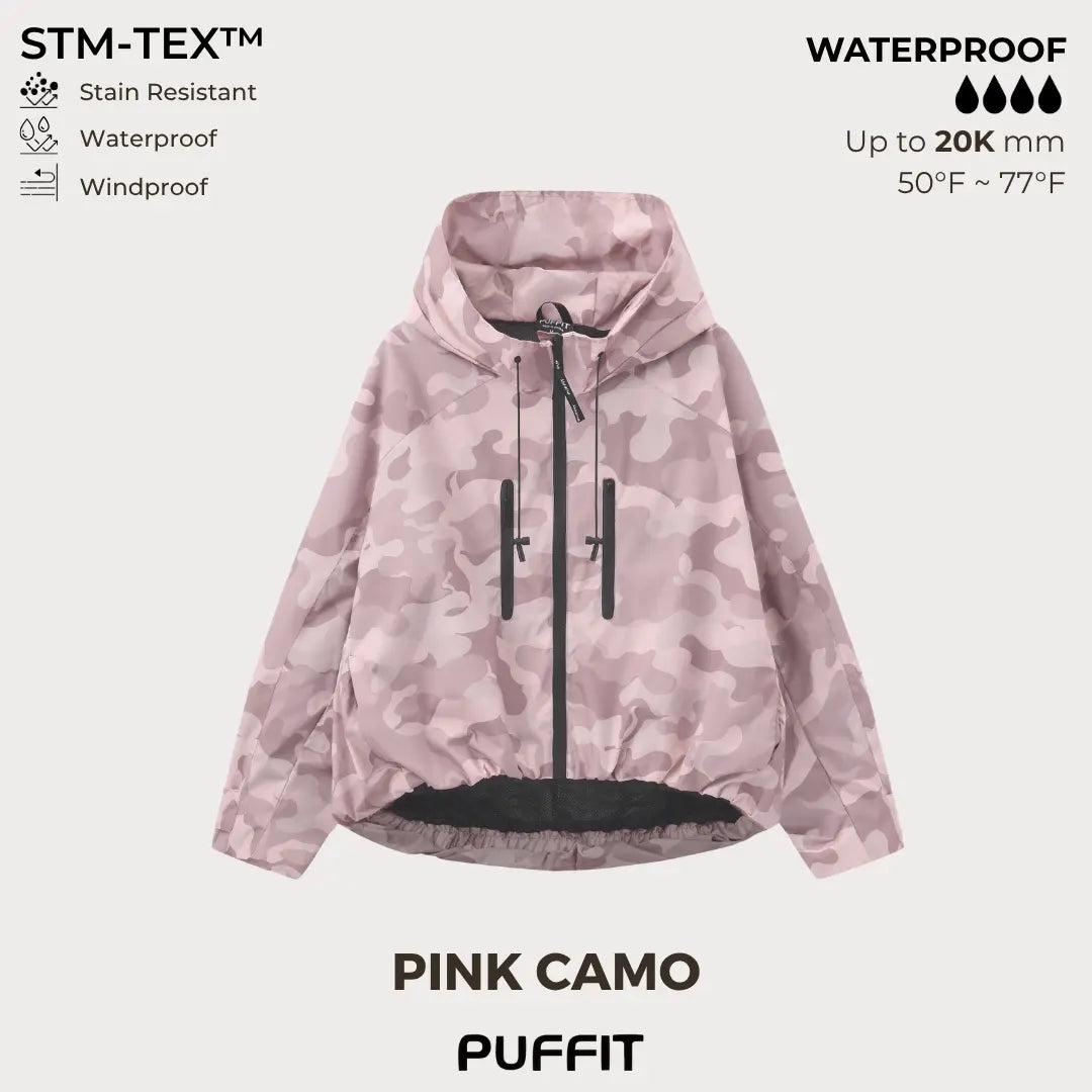 Oversized Short Rain Jacket