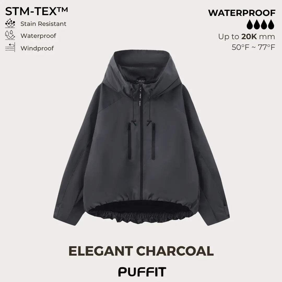 Oversized Short Rain Jacket
