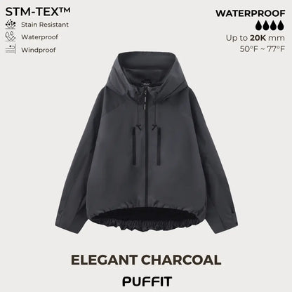 Oversized Short Rain Jacket
